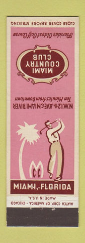 Matchbook Cover - Miami Country Club FL