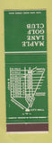 Matchbook Cover - Maple Lane Golf Club Utica MI