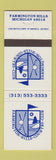 Matchbook Cover - Farmington Hills Country Club MI