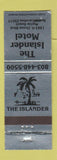 Matchbook Cover - Islander Motel Myrtle Beach SC
