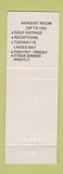 Matchbook Cover - Bogie Lake Golf Club Union Lake MI