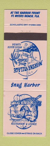 Matchbook Cover - Snug Harbor Restaurant Fort Myers Beach FL