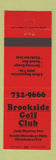 Matchbook Cover - Brookside Golf Club Oklahoma City OK