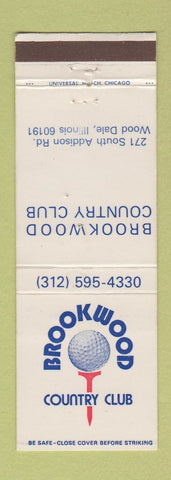 Matchbook Cover - Brookwood Country Club Wood Dale IL #1