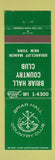 Matchbook Cover - Briar Hall Country Club Briarcliff Manor NY