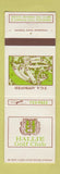 Matchbook Cover - Hallie Golf Club Eau Claire Chippewa Falls WI WEAR