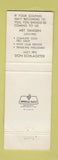 Matchbook Cover - Hallie Golf Club Eau Claire Chippewa Falls WI WEAR