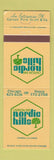Matchbook Cover - Carson Inn Nordic Hills Carson Pirie Scott Itasca IL