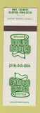 Matchbook Cover - Canyon Creek Golf Club Clinton IA WEAR