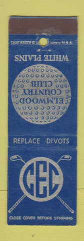 Matchbook Cover - Elmwood Country Club White Plains NY