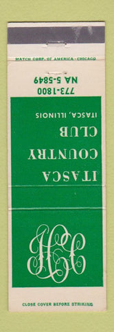 Matchbook Cover - Itasca Country Club IL