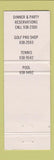 Matchbook Cover - Westwood Country Club Vienna VA WORN