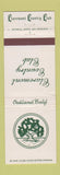 Matchbook Cover - Claremont Country Club Oakland CA WEAR