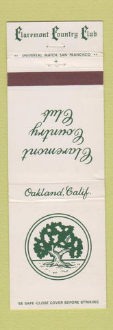 Matchbook Cover - Claremont Country Club Oakland CA WEAR
