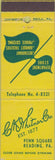 Matchbook Cover - CK Whitner Co Reading PA department store