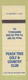 Matchbook Cover - Peach Tree Golf & Country Club Marysville CA