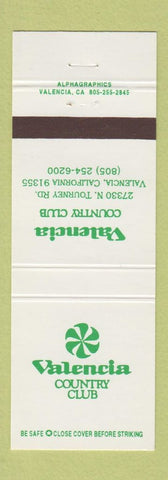 Matchbook Cover - Valencia Country Club CA
