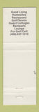 Matchbook Cover - Ridgemark Golf Country Club Hollister CA WEAR