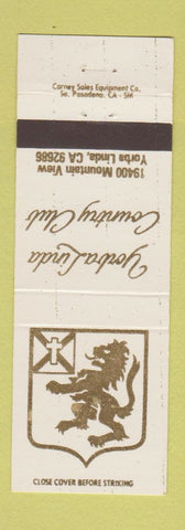 Matchbook Cover - Yorba Linda Country Club CA