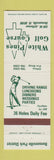 Matchbook Cover - White Pines Golf Course Bensenville IL