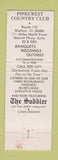Matchbook Cover - Pinecrest Country Club Shelton CT