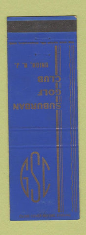 Matchbook Cover - Suburban Golf Club Union NJ