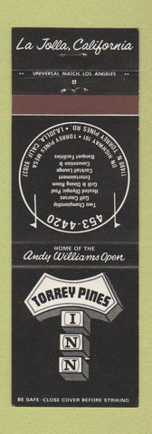 Matchbook Cover - Torrey Pines Inn La Jolla CA