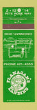 Matchbook Cover - Flanagan's Landing Cincinnati OH Pete Rose Way WEAR