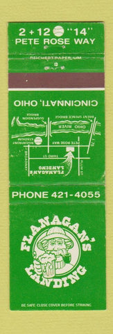Matchbook Cover - Flanagan's Landing Cincinnati OH Pete Rose Way WEAR