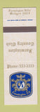 Matchbook Cover - Farmington Country Club Farmington Hills MI