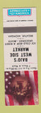 Matchbook Cover - Bajo's West Side Market Decatur MI