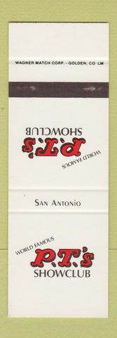 Matchbook Cover - PT's Show Club Strip Denver Colorado