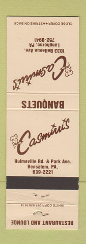 Matchbook Cover - Casmiru's Restaurant Bensalem Langhorne PA WEAR