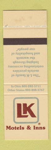 Matchbook Cover - LK Motels Inns