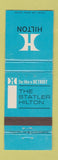 Matchbook Cover - Hilton Hotel Detroit MI Statler WEAR