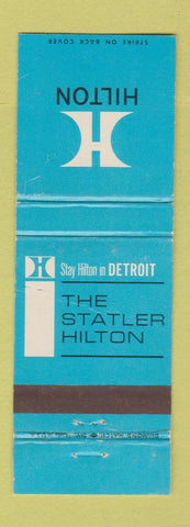 Matchbook Cover - Hilton Hotel Detroit MI Statler WEAR