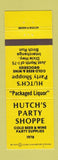 Matchbook Cover - Hutch's Party Shoppe Liquor Birch Run MI
