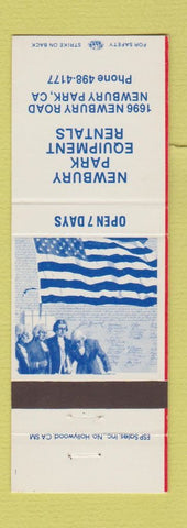 Matchbook Cover - Newbury Park Equipment Rental CA