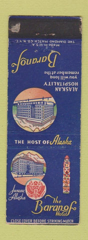 Matchbook Cover - Baranof Hotel Juneau AK WEAR