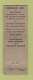 Matchbook Cover - Pusateri's Steaks Kansas City MO WORN