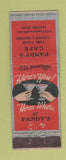 Matchbook Cover - Pandy's Cafe Alliston MA Federal WEAR