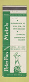 Matchbook Cover - Peter Pan Motels Moncton NB
