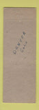 Matchbook Cover - Bellevue Hotel York Hotel Denver Colorado