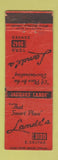 Matchbook Cover - Lande's Restaurant Denver Colorado Colfax WORN