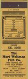 Matchbook Cover - Mort Weltman Fish Co Denver CO bridge
