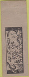 Matchbook Cover - Mort Weltman Fish Co Denver CO bridge