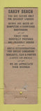 Matchbook Cover - Sandy Beach Pontiac MI WORN