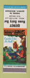 Matchbook Cover - Quincy Home Dairy Bar Quincy MI low phone # Hillbilly SAMPLE