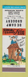 Matchbook Cover - De Camp Grocery Albion MI low phone # Hillbilly SAMPLE #1