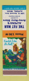 Matchbook Cover - Fat Man Alpena MI Army Navy Store Hillbilly SAMPLE